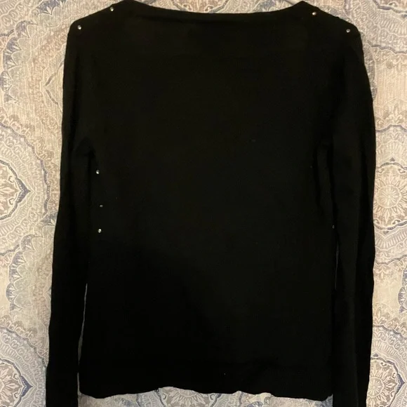 Black cardigan with sequin design - Picture 5 of 5